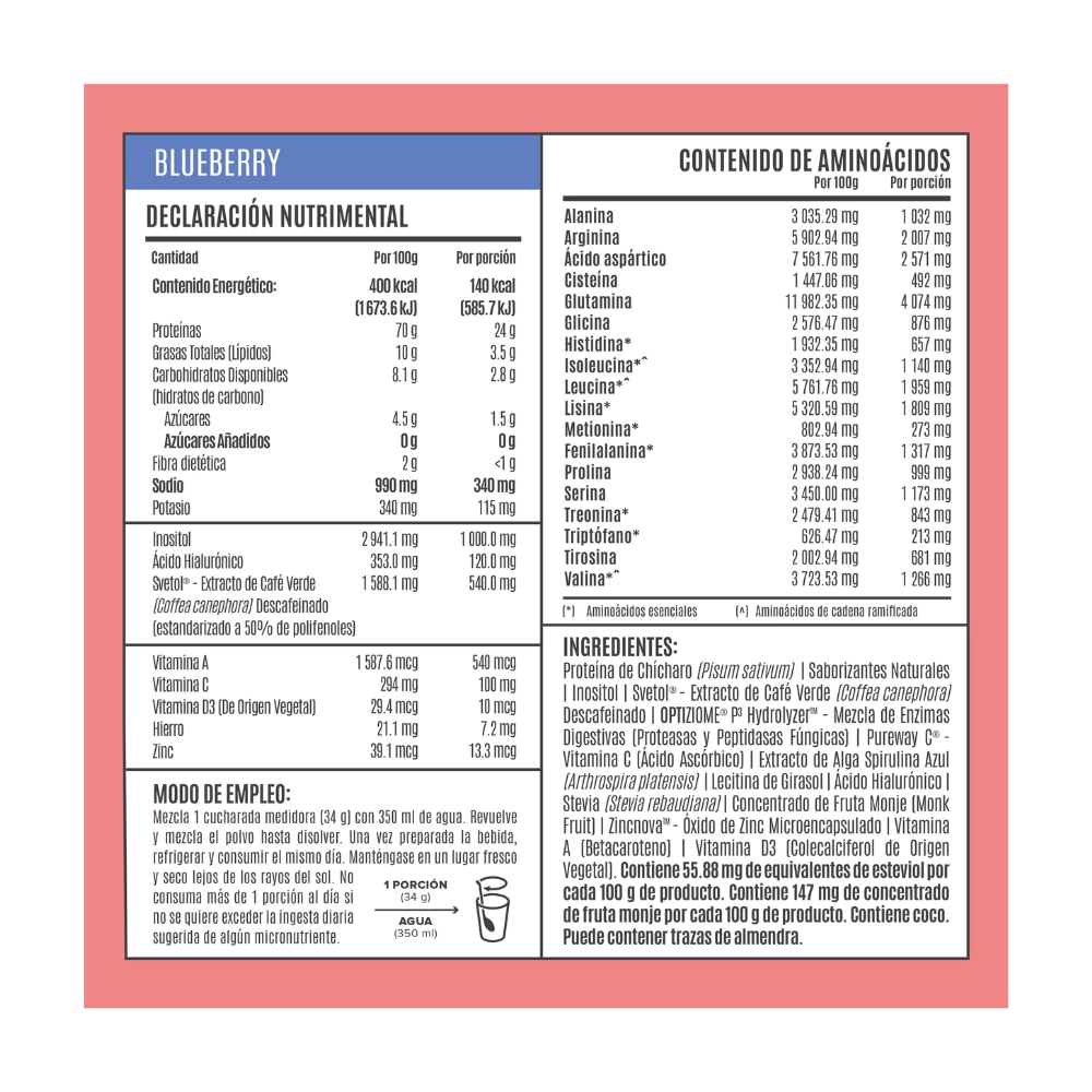 PROTEINA FITMINGO BLUEBERRY 510 GR