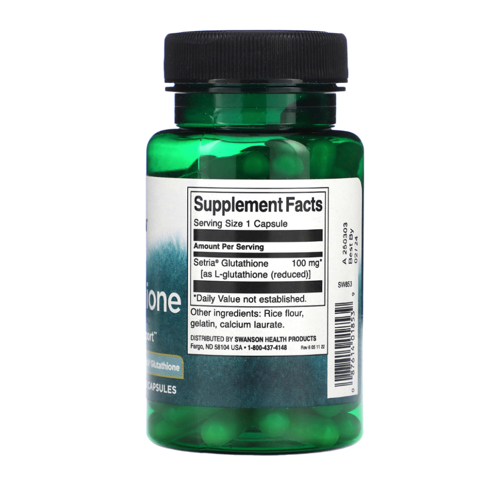 L-GLUTATHIONE 100 CAP  SWANSON