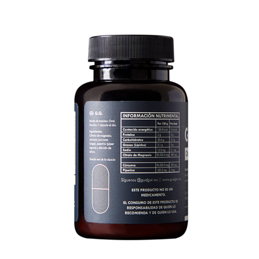 CITRATO DE MAGNESIO + CURCUMA + PIPERINA