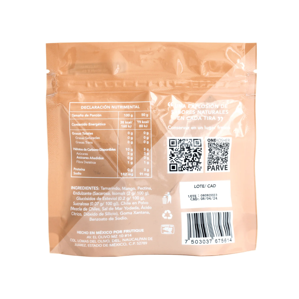 TIRA DE TAMARINDO FRUTIQUE 50G