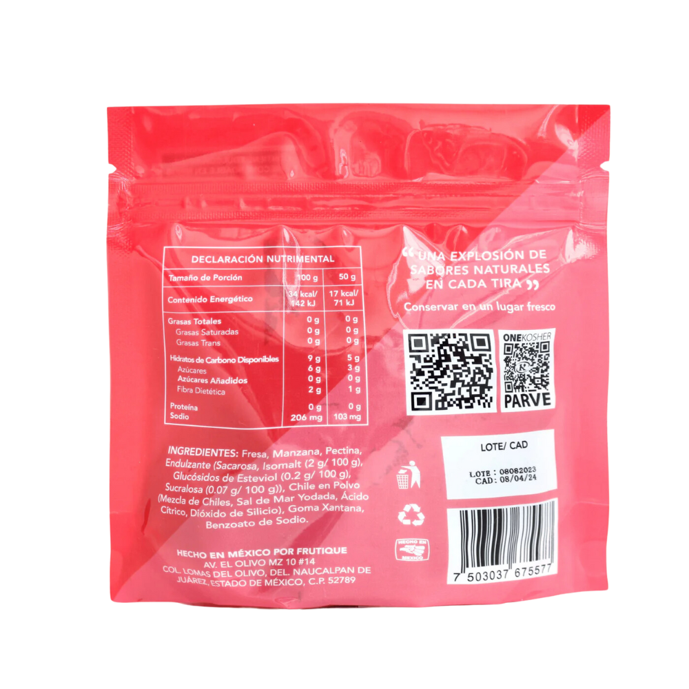 TIRA DE FRESA FRUTIQUE 50G