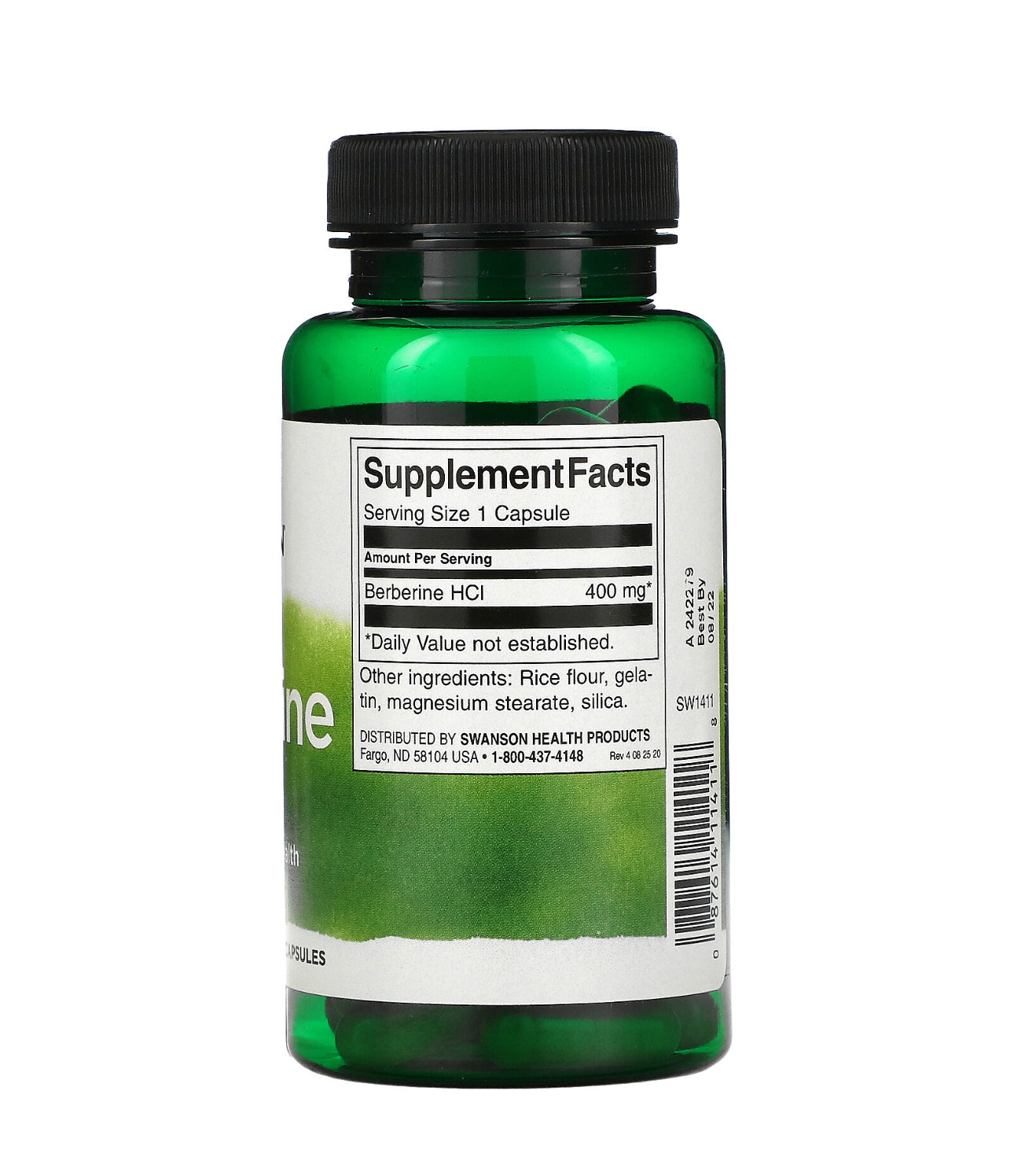 BERBERINE 60 CAP 400mg SWANSON