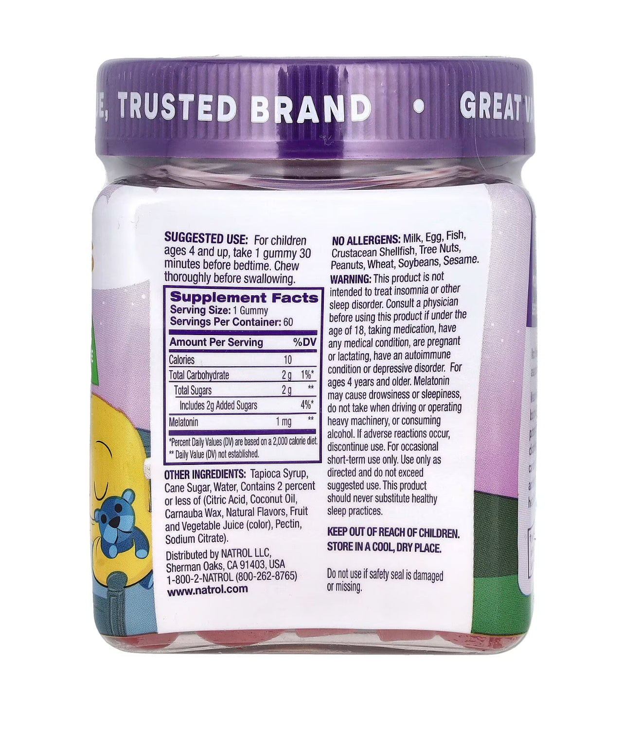 MELATONIN SLEEP 1MG NATROL KID