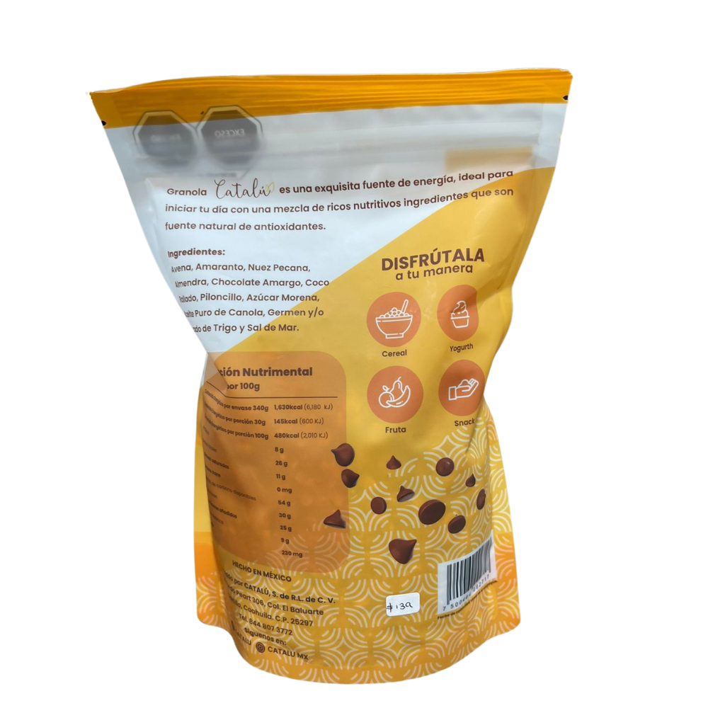 GRANOLA CATALU CHISPAS DE CHOCOLATE