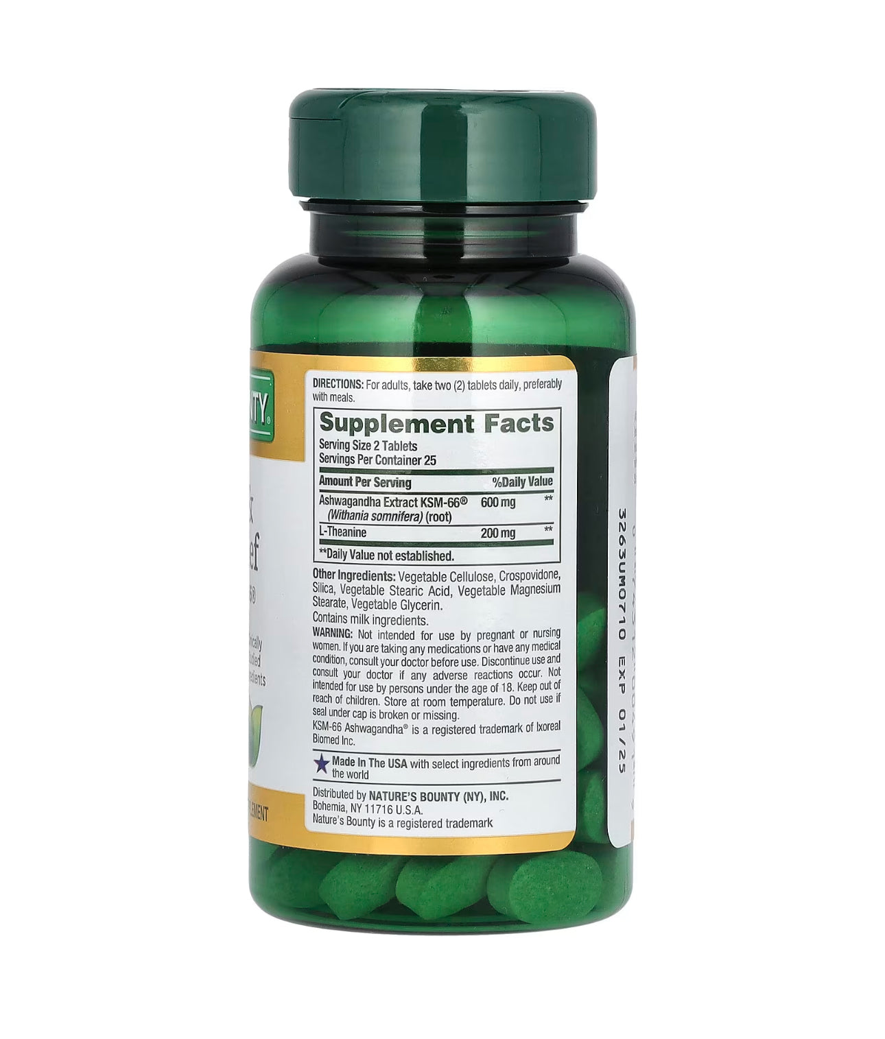 ANXIETY & STRESS RELIF 50 CAP NATURES BOUNTY