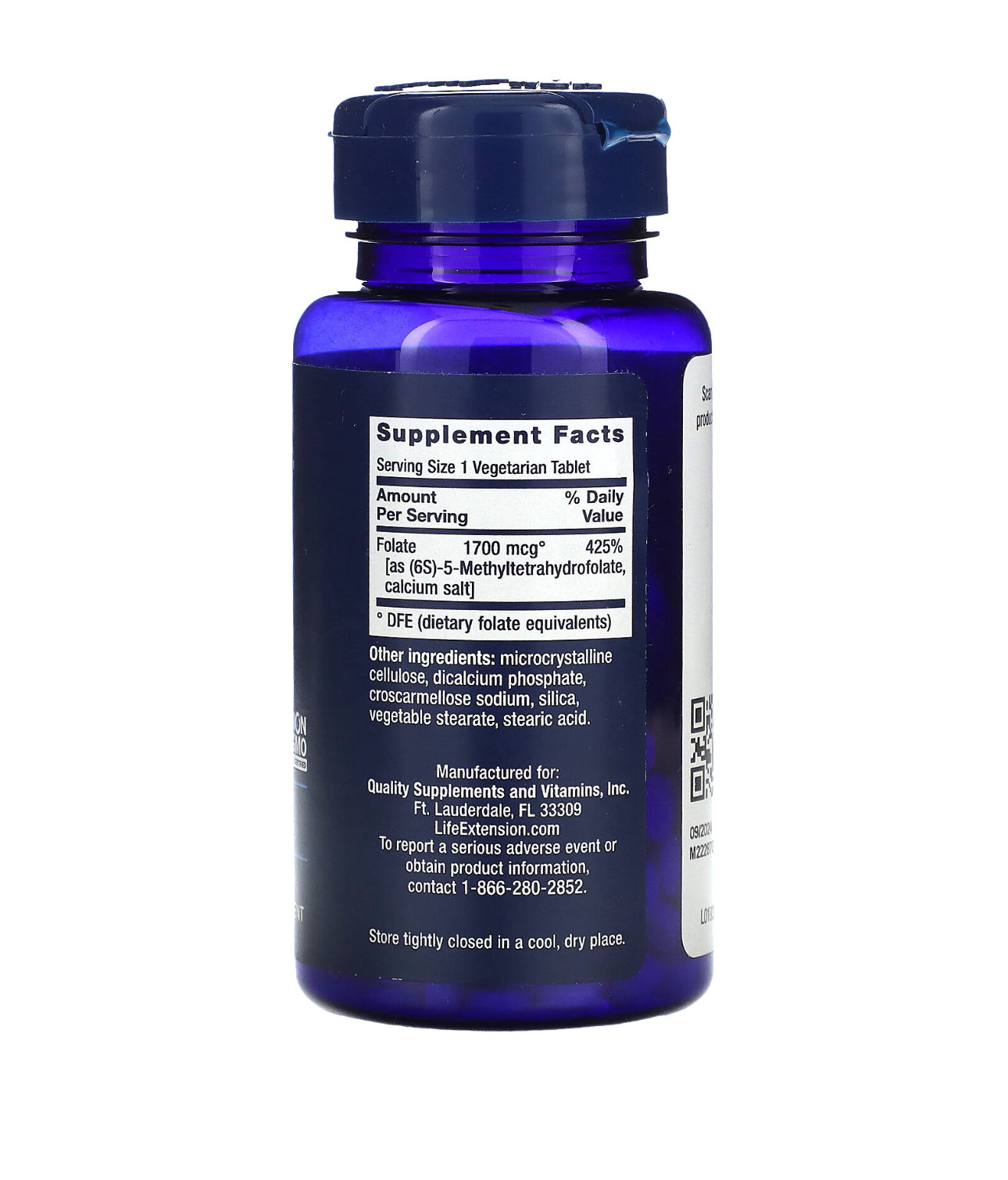 OPTIMIZED FOLATE 100 CAP LIFE EXTENSION