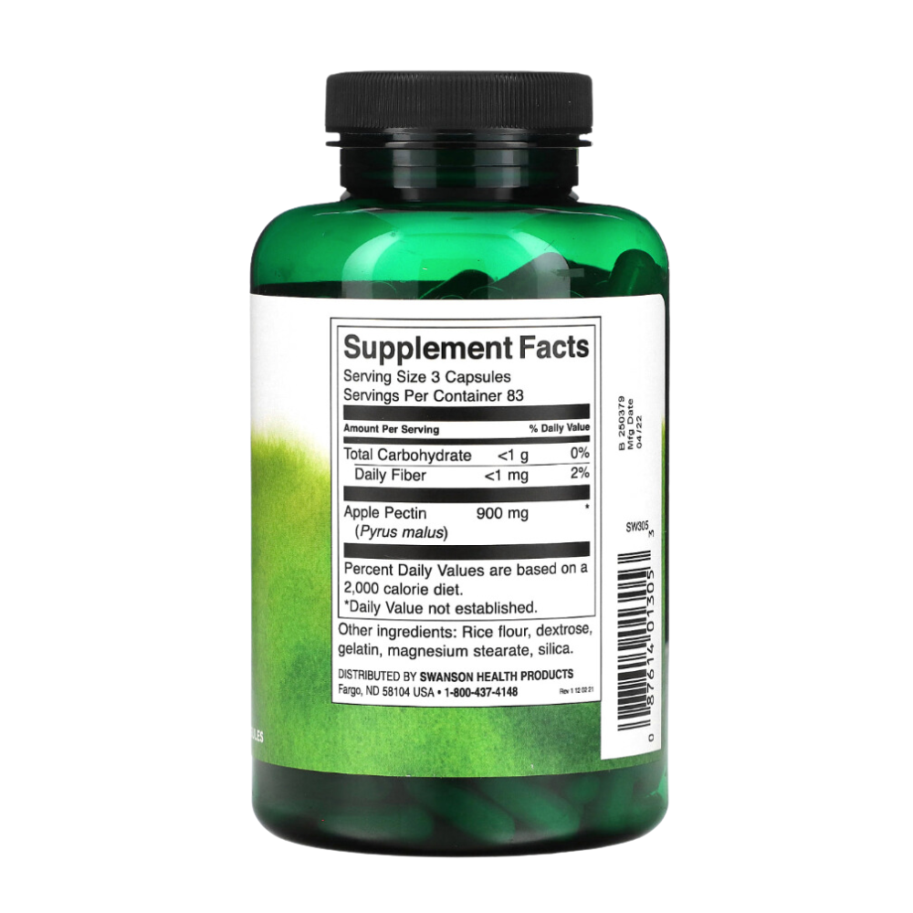 SWANSON APPLE PECTIN 300 MG 250 CAPS