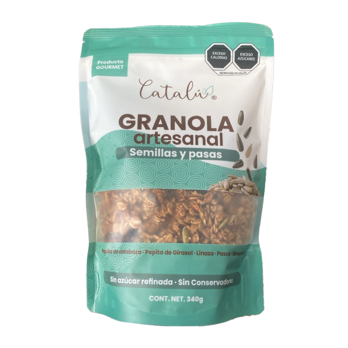 GRANOLA ARTESANAL CATALU SEMILLAS Y PASAS