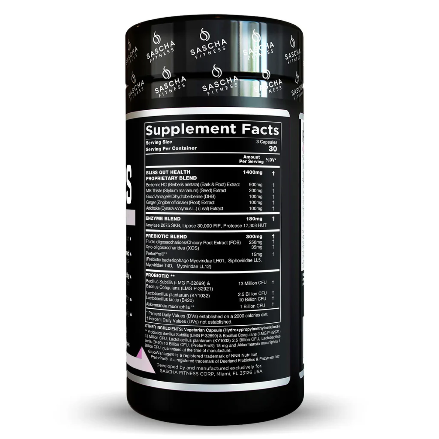 BLISS GUT AND DIGESTIVE HEALTH SASCHA FITNESS