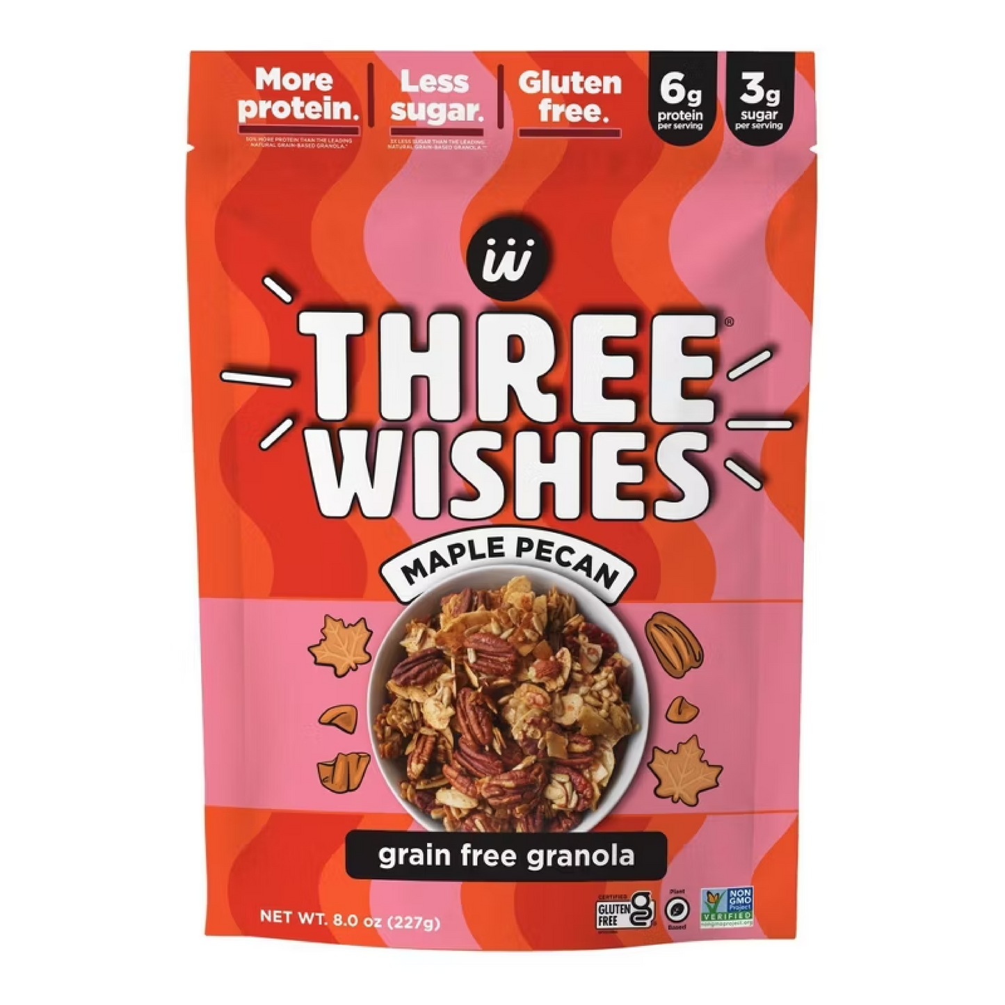 GRANOLA THREE WISHES MAPLE PECAN