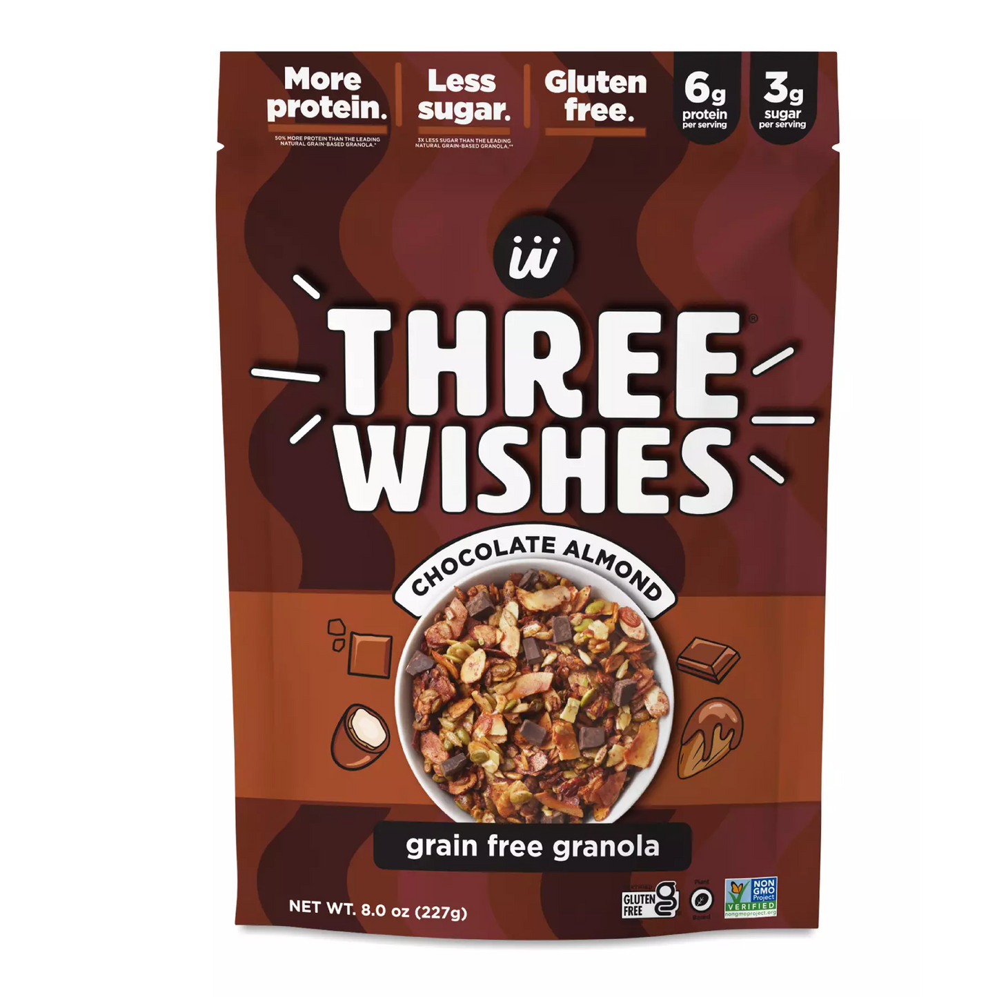 GRANOLA THREE WISHES CHOCOLATE ALMOND