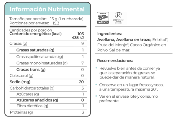CREMA DE AVELLANA CRUNCHY SARAIS
