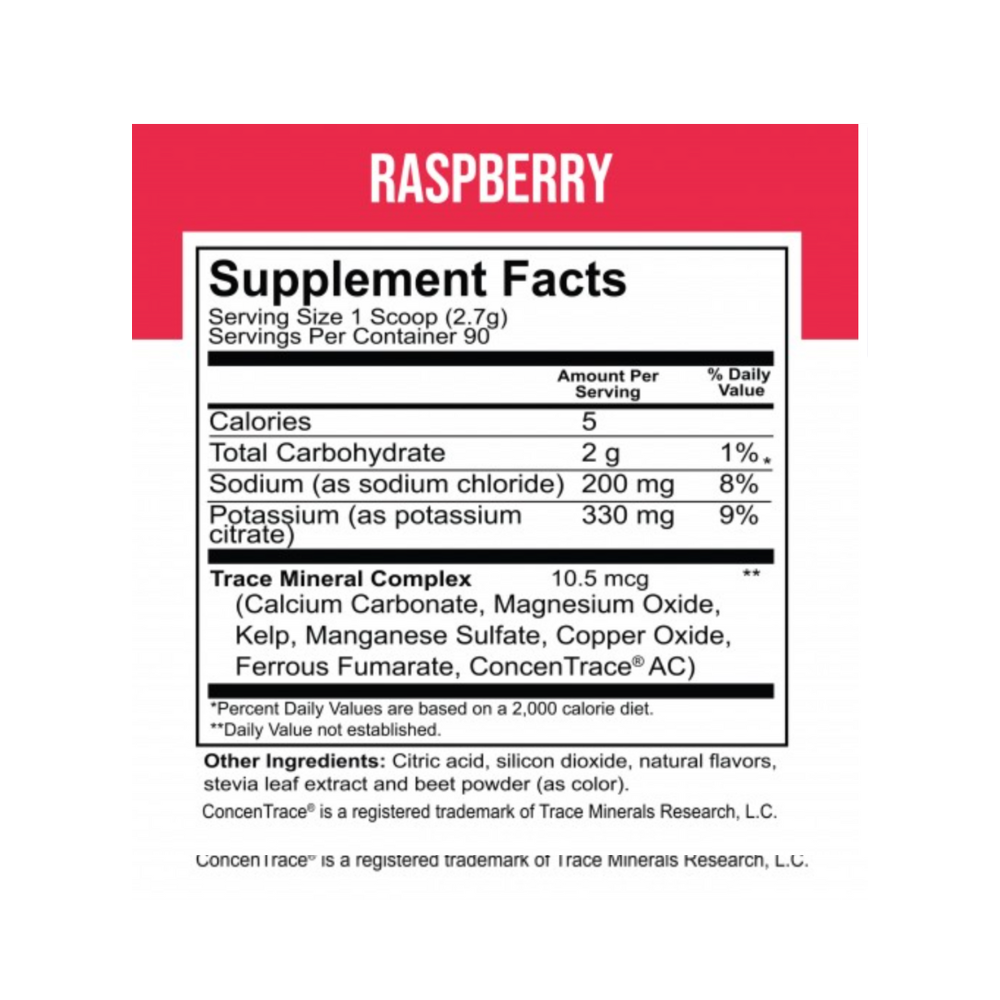 ELECTROLYTE MIX RASPBERRY BOTE