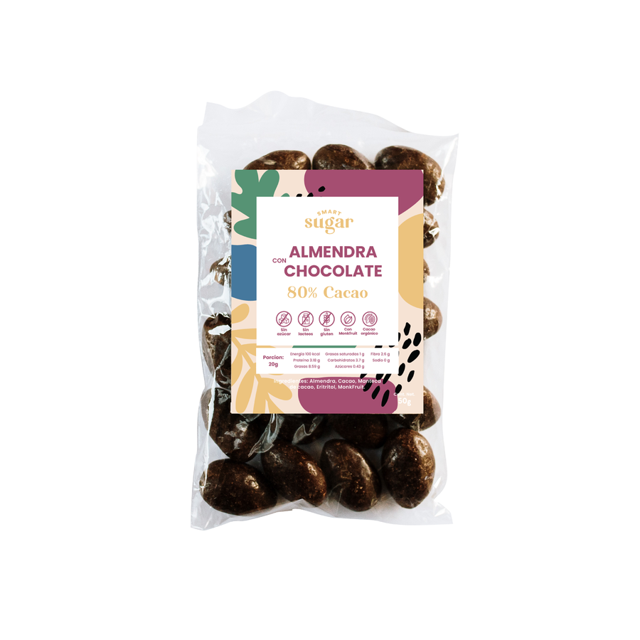 ALMENDRA CON CHOCOLATE 50GRS