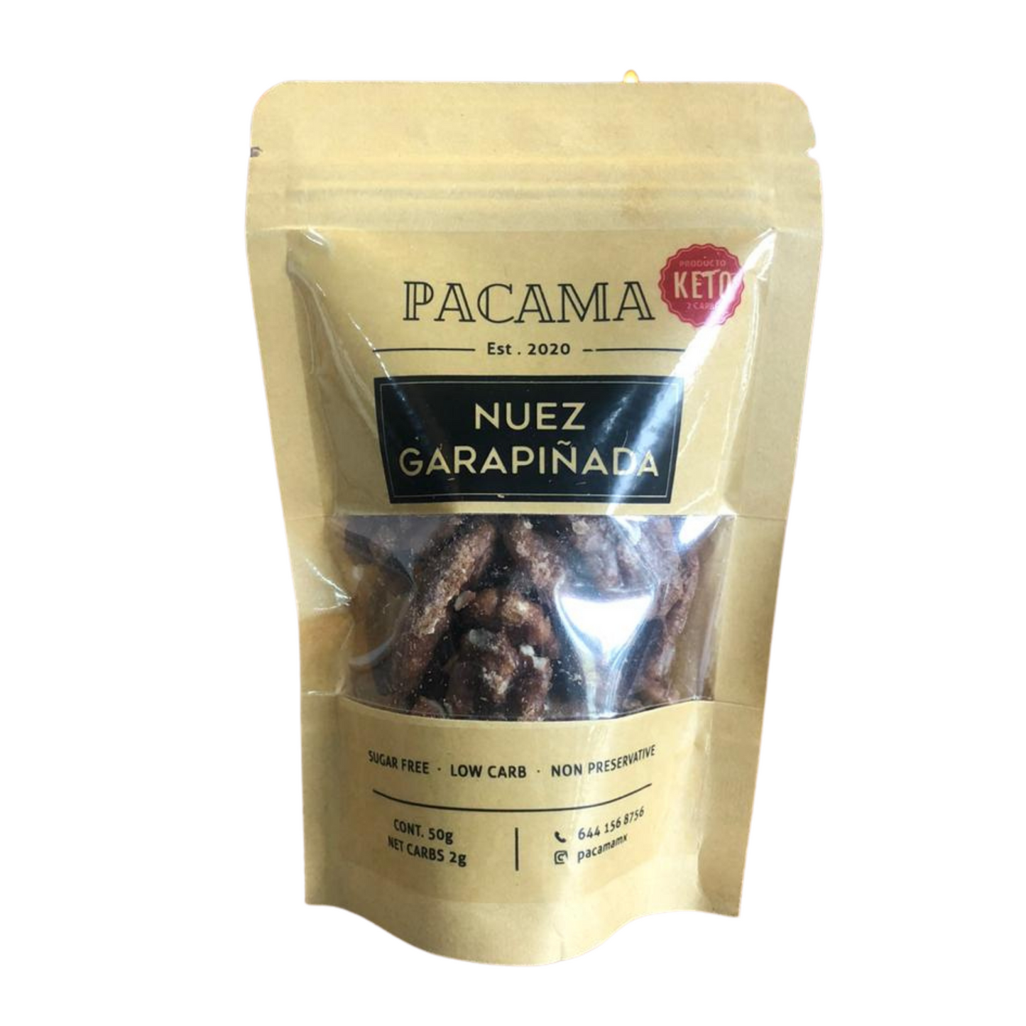NUEZ GARAMPIÑADA KETO PACAMA 120 G