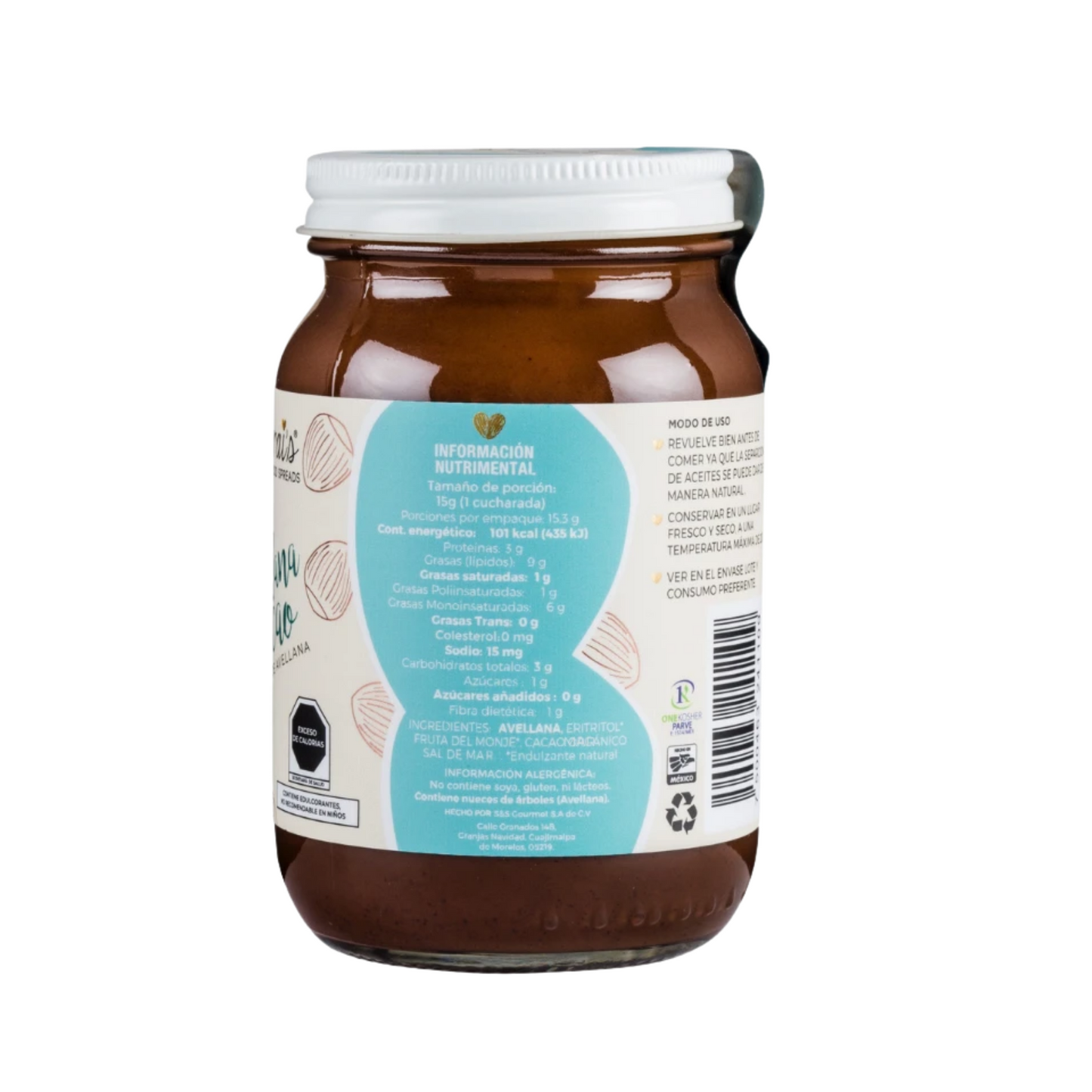 CREMA DE AVELLANA CON CACAO SARAIS