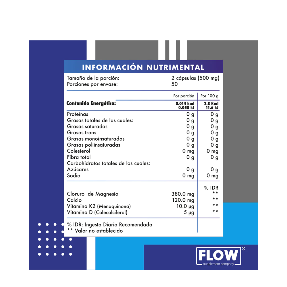 CAPSULAS DE CLORURO DE MAGNESIO FLOW