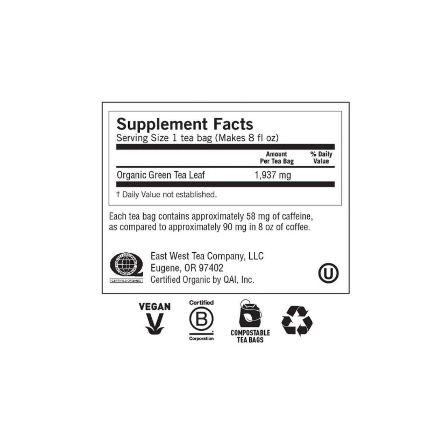 GREEN TEA PURE GREEN YOGI