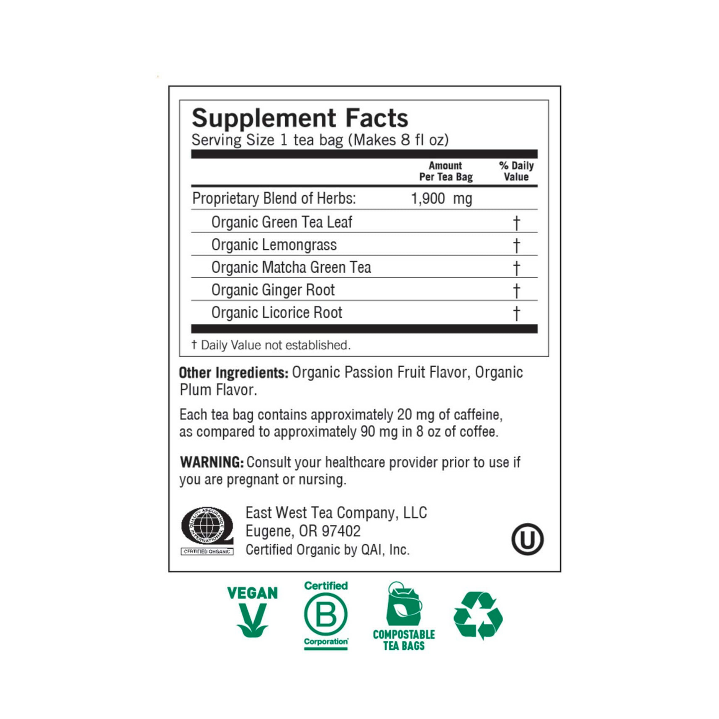 TE VERDE MATCHA CON MARACUYA