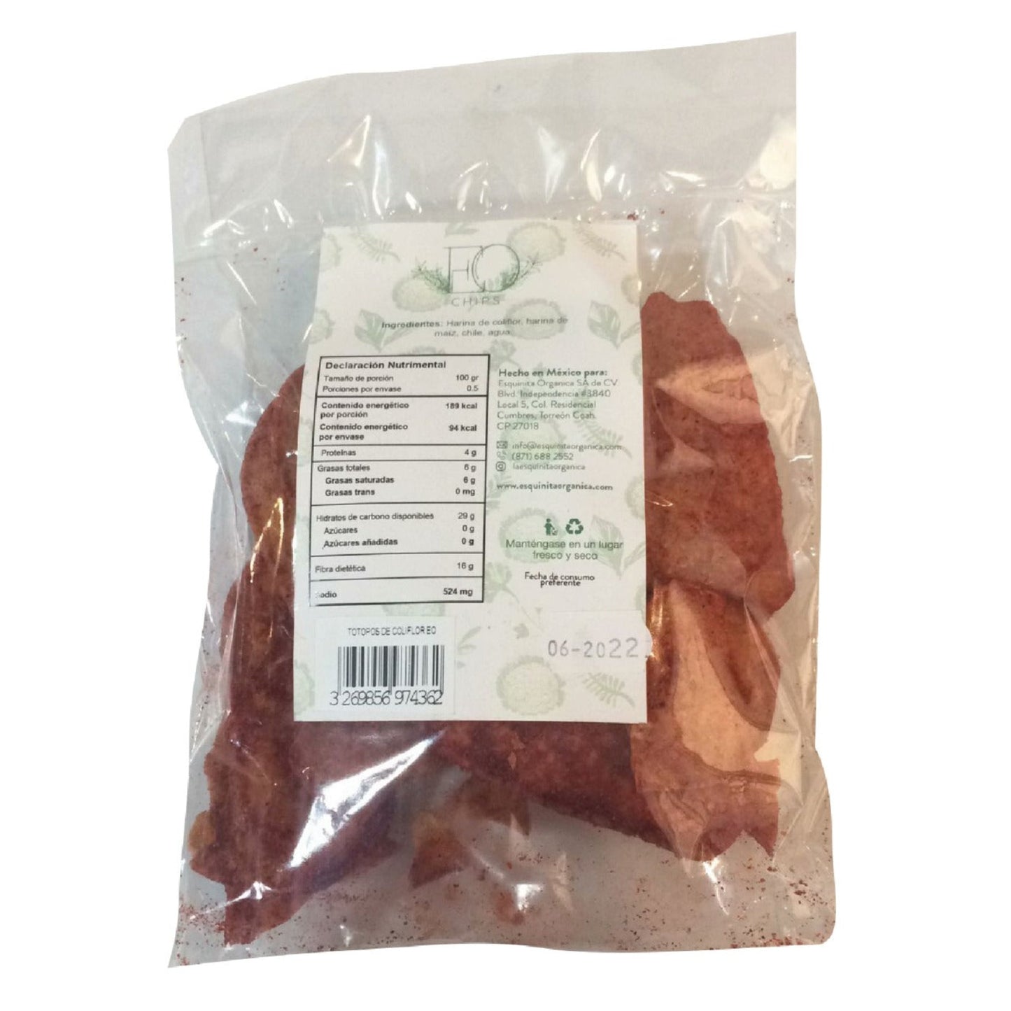 CHIPS DE COLIFLOR 50 G EO