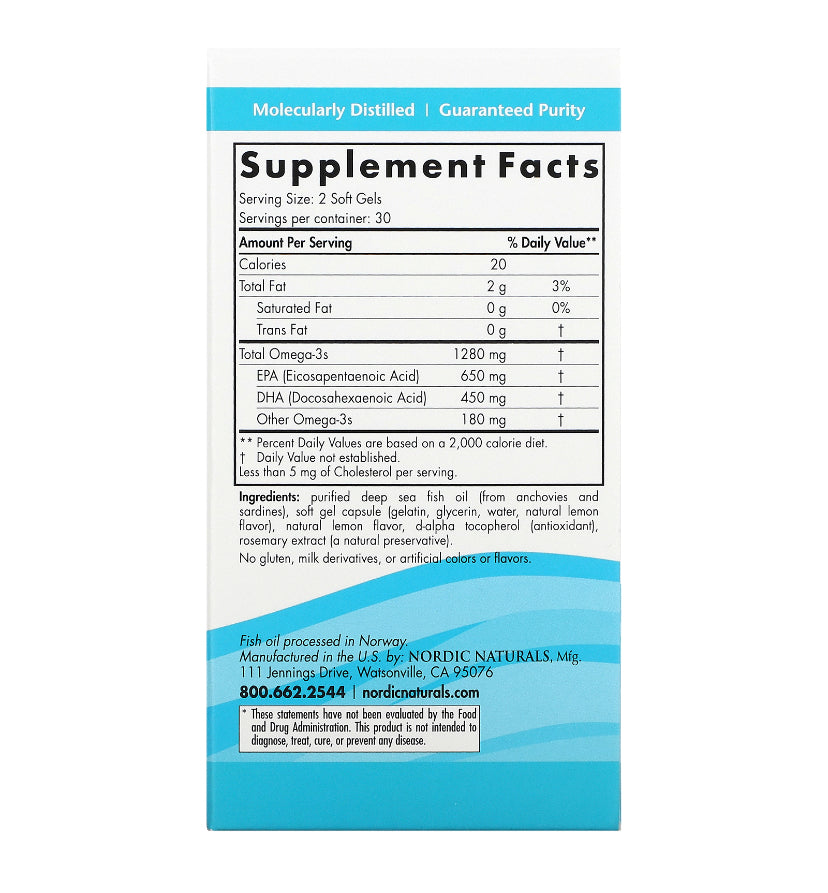 ULTIMATE OMEGA 3 NORDIC NATURALS