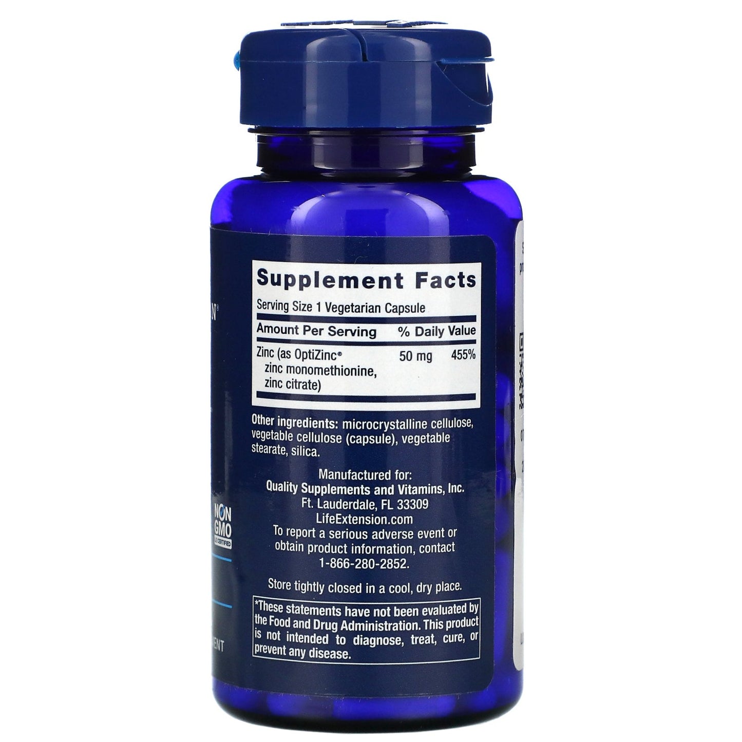 ZINC 50MG LIFE EXTENTION 90 CAPS