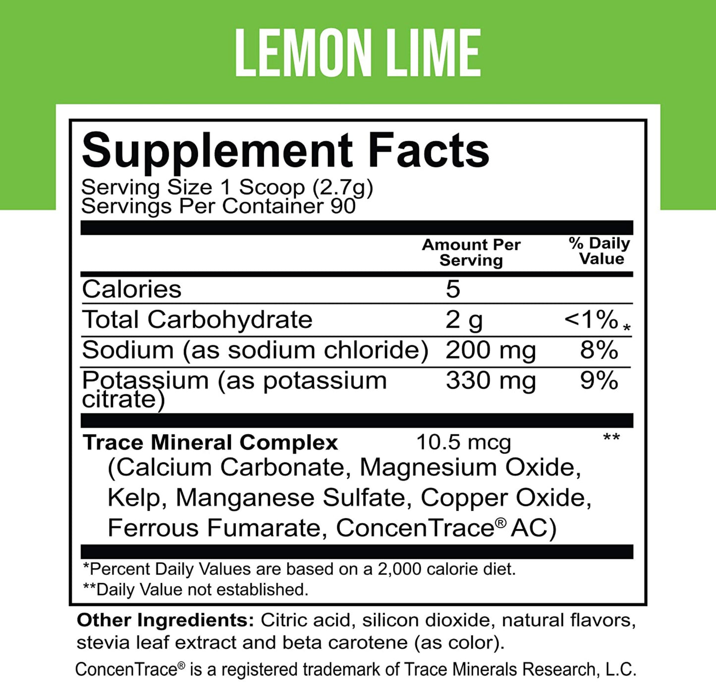 ELECTROLYTE MIX LEMON LIME BOTE