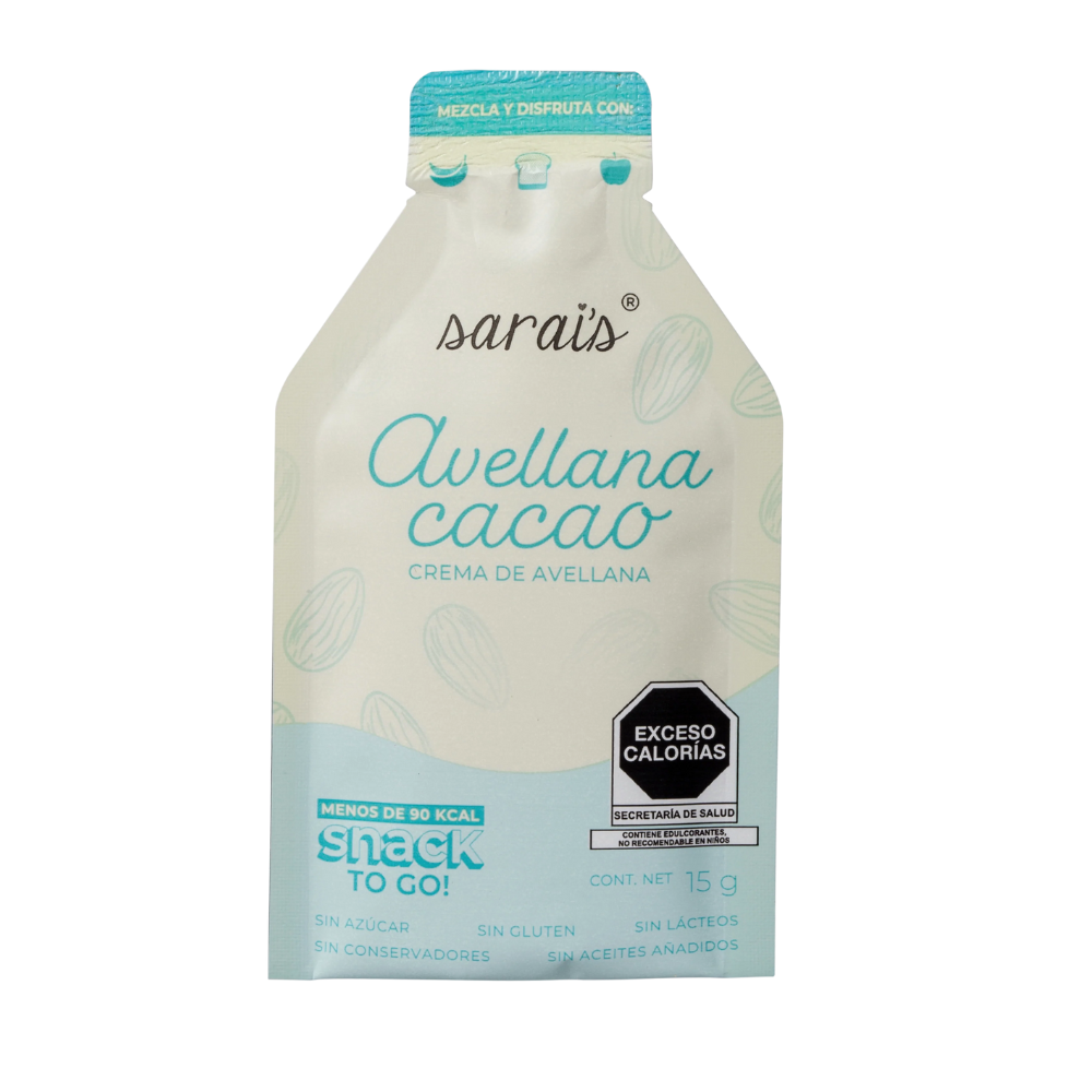 Crema de Cacao y Avellanas con Eritritol 230g Organic Sac