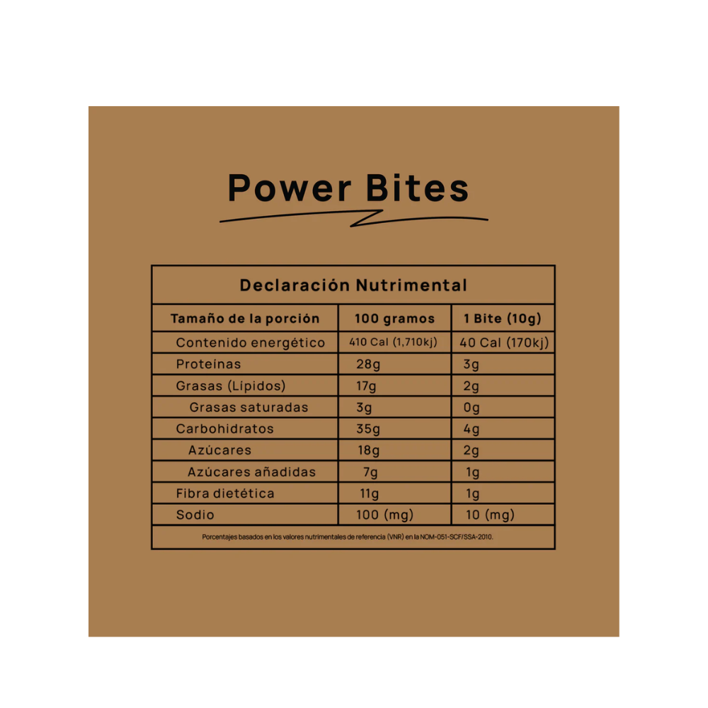POWER BITES MELTED CACAO 60G