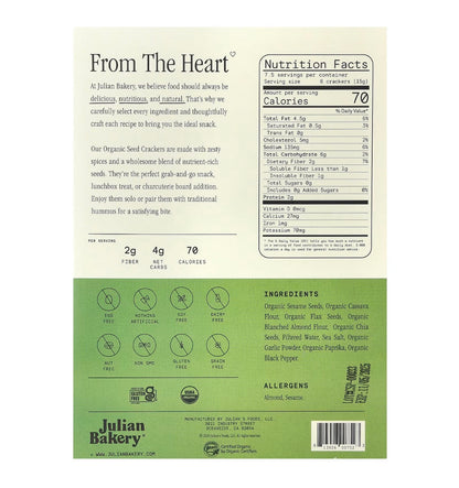 CRACKERS SALT & PEPPER JULIAN BAKERY