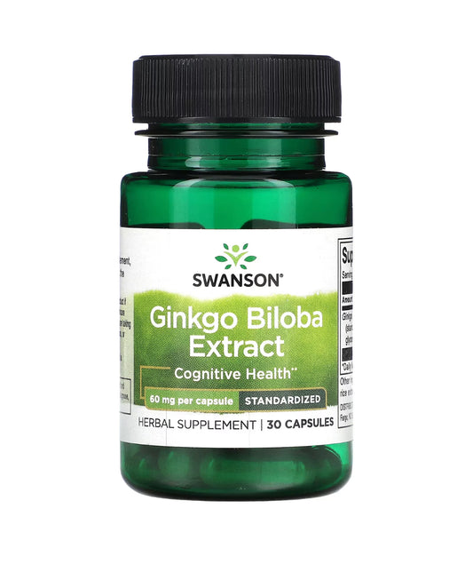 GINKGO BILOBA EXTRACT 30 CAP SWANSON