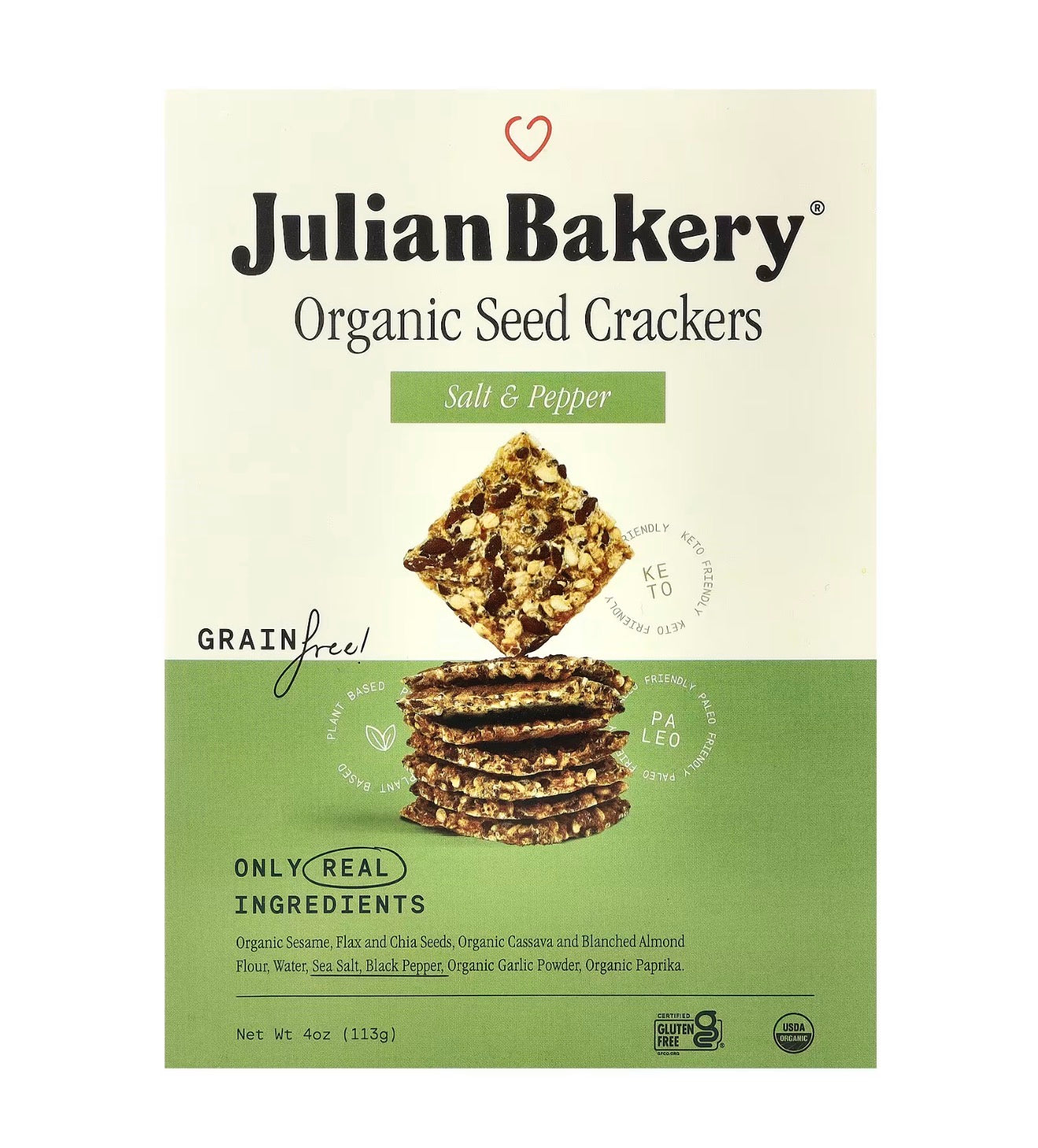CRACKERS SALT & PEPPER JULIAN BAKERY