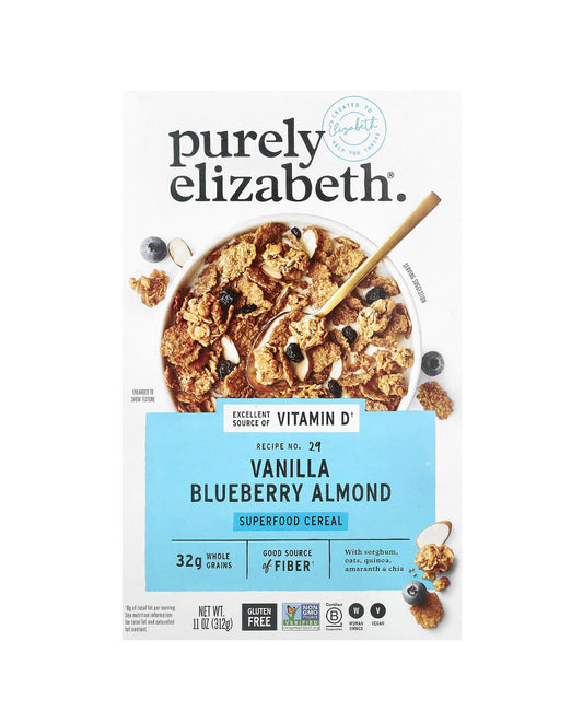 CEREAL VAINILLA BLUEBERRY ALMOND PURELY  ELIZABETH