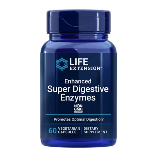 SUPER DIGESTIVE ENZYMES 60CAP LIFE EXTENSION