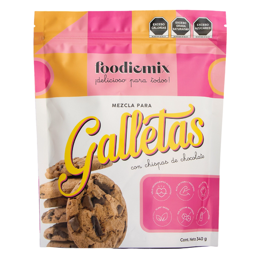 GALLETAS CON CHISPAS DE CHOCOLATE FOODIEMIX