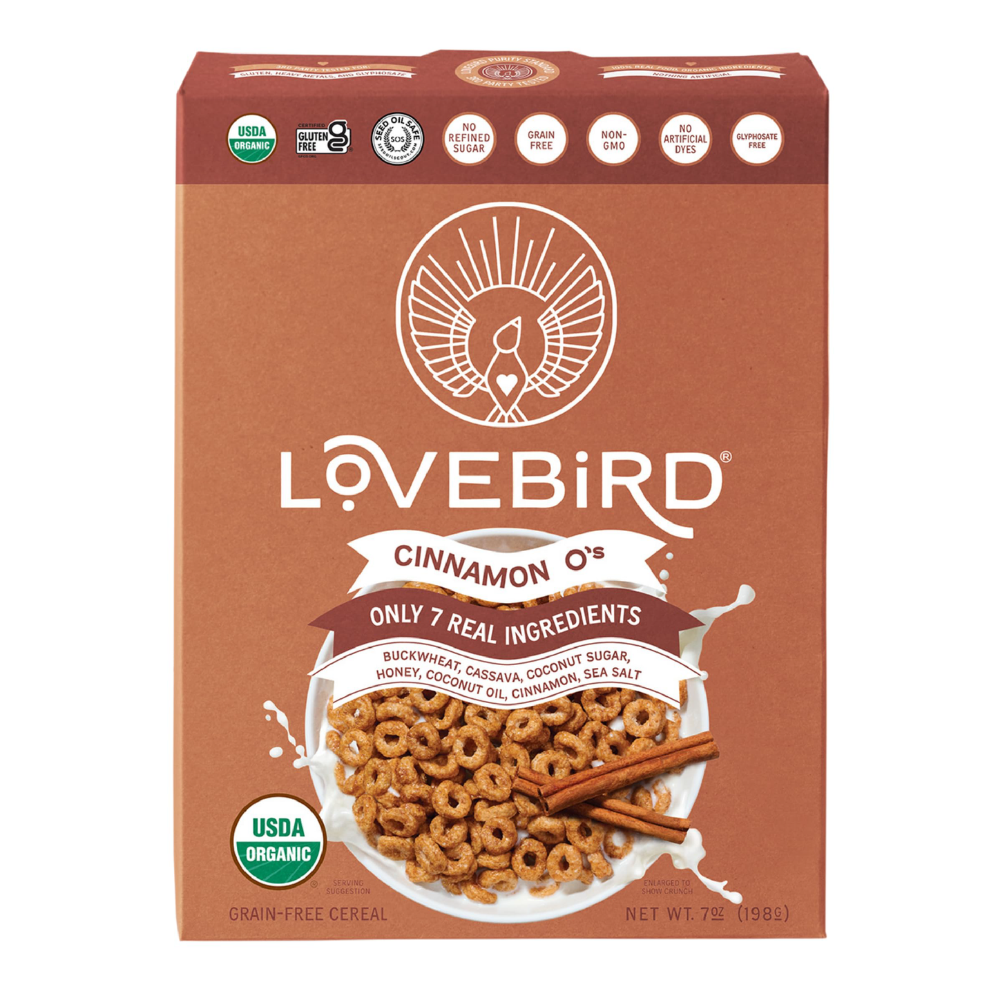 CEREALCINNAMON OS 198 G  LOVEBIRD