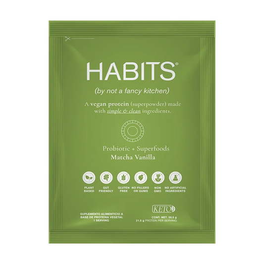 SASCHETS INDIVIDUAL MATCHA VAINILLA  HABITS