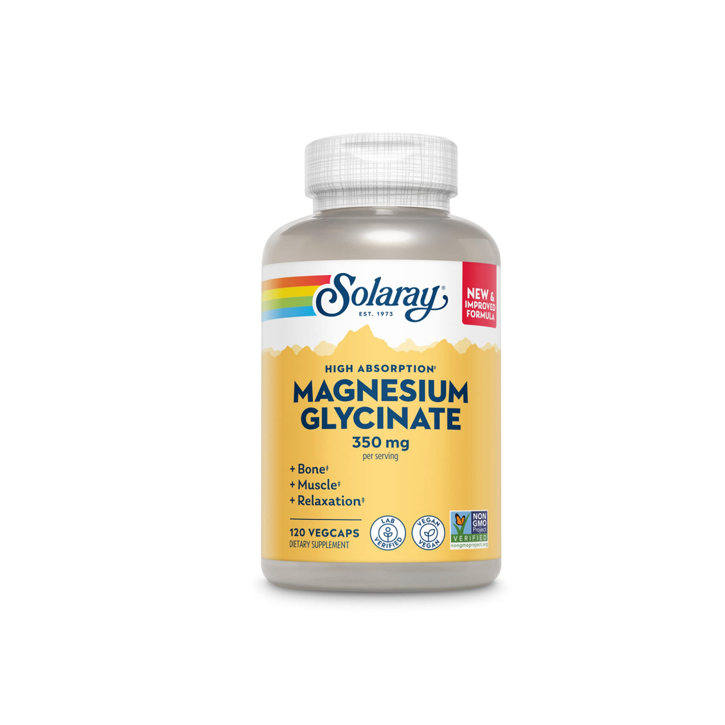 MAGNESIUM GLYCINATE 350MG SOLARAY