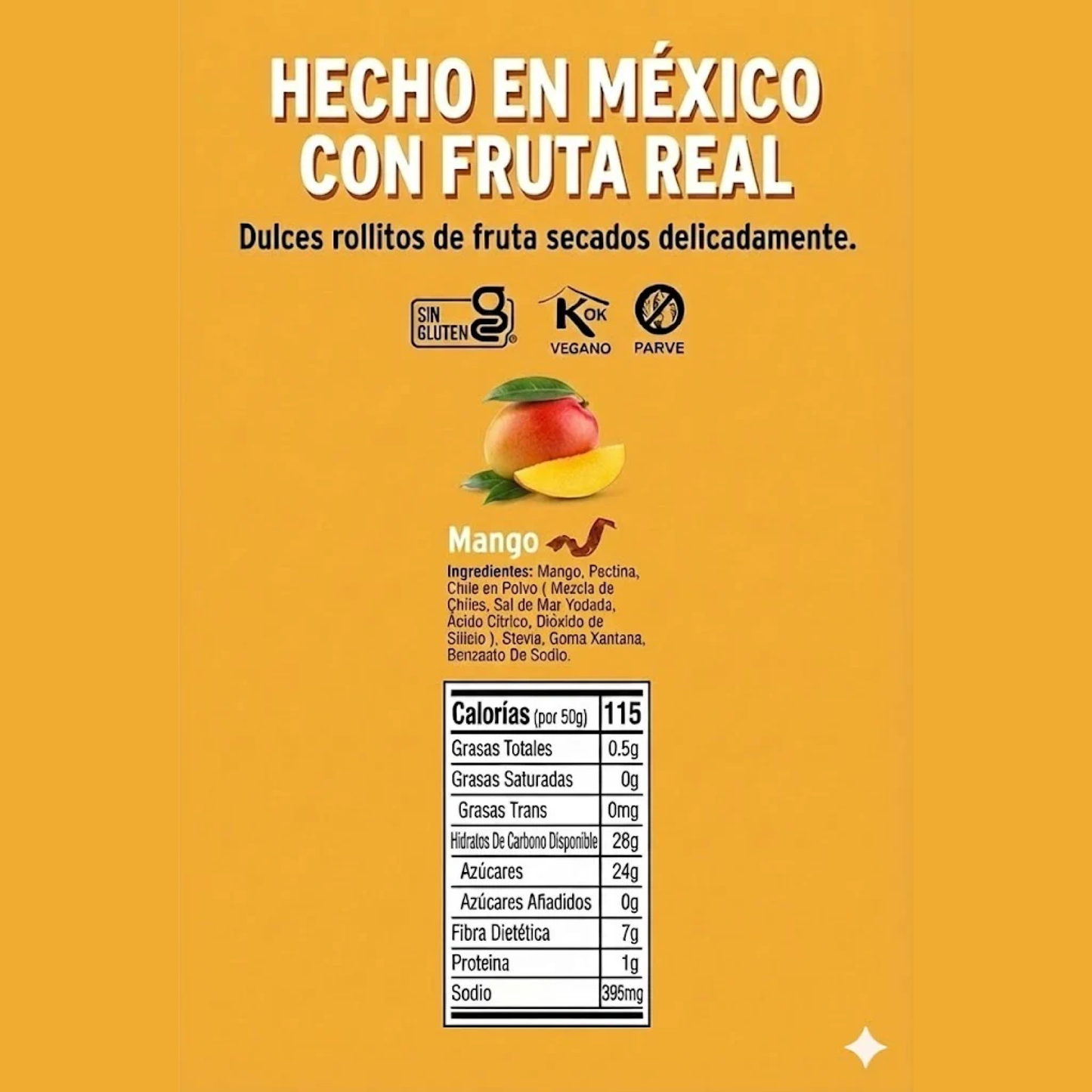 TIRA DE MANGO FRUTIQUE 50G