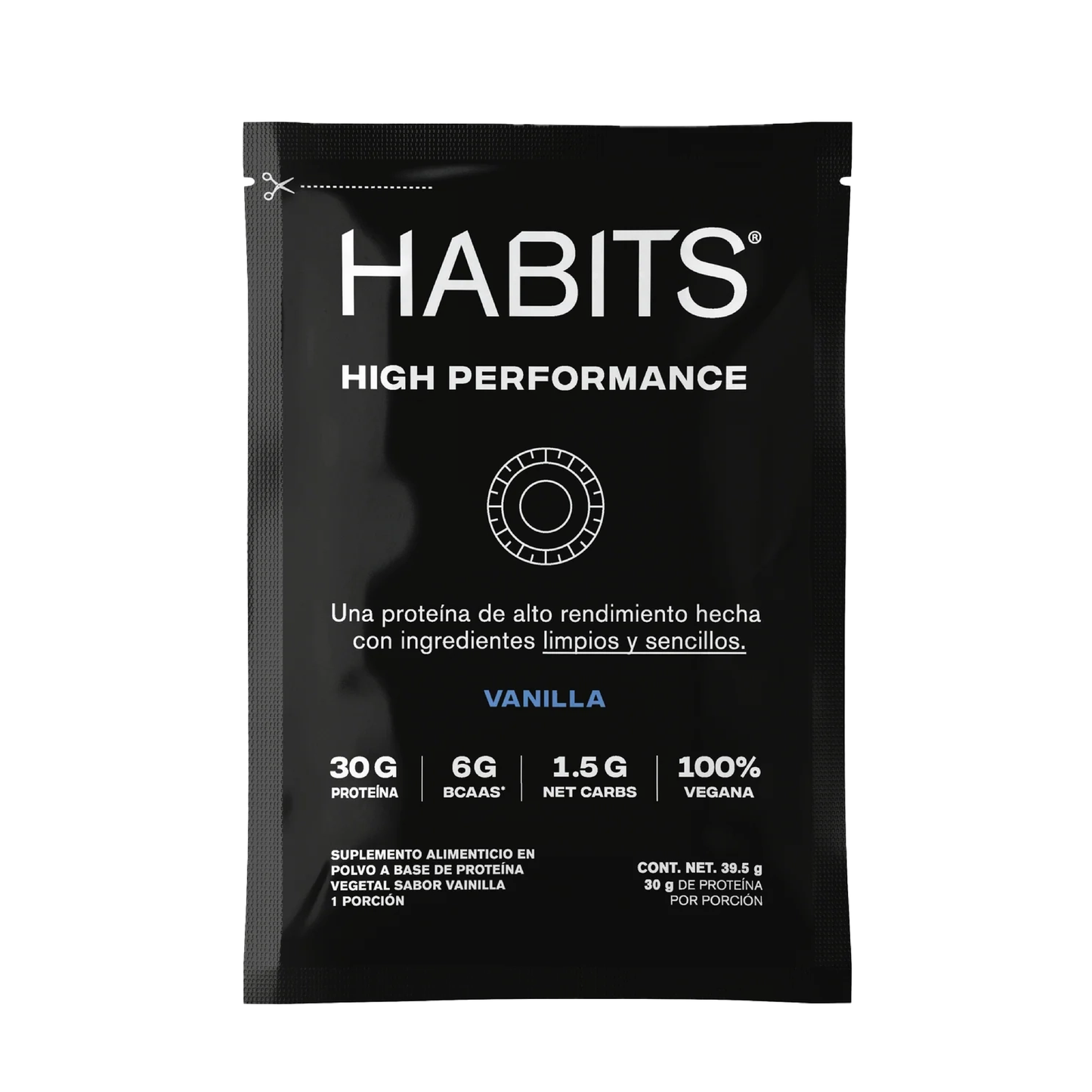 SACHETS DE VAINILLA  HIGH PERFORMANCE 16PZAS HABITS