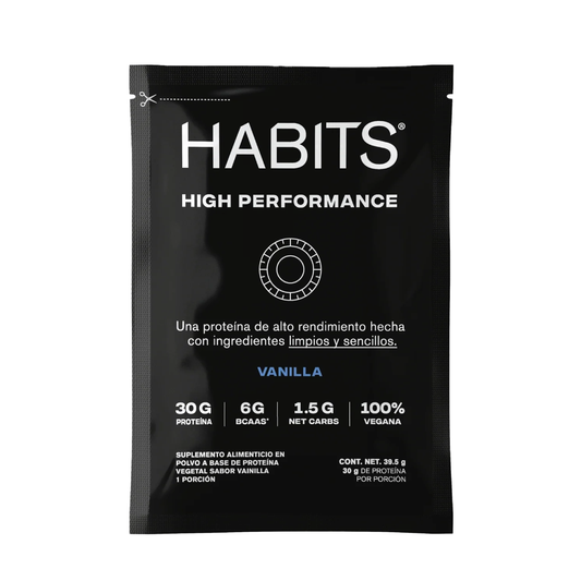 SACHETS DE VAINILLA  HIGH PERFORMANCE 16PZAS HABITS