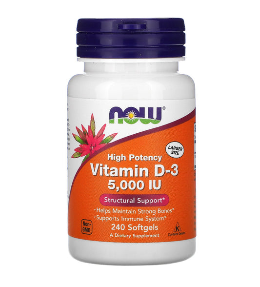 VITAMINA D3 5000UI 240 CAP NOW